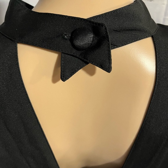 Vintage 1980’s b.b. Collections by barbarabarbara Black Dress Size 14 - Picture 4 of 8